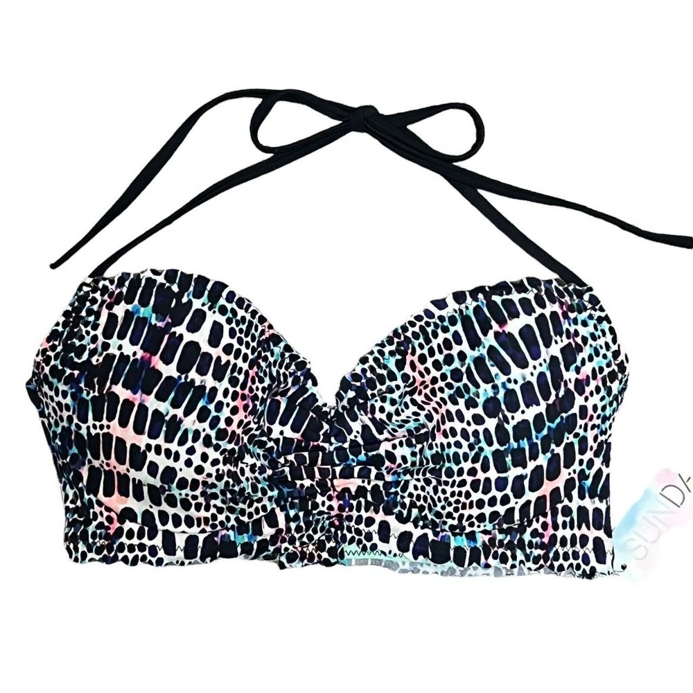 NWT 34C Bikini Top Small Bottoms Sundazed Nixie Bra Swimsuit Set Mermaid Ruffle - Picture 3 of 12
